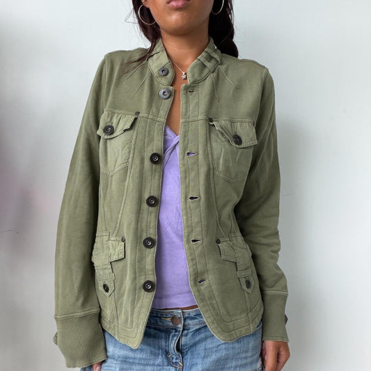 Vintage Green Button Up Jacket