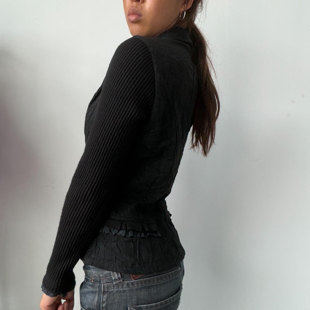 Vintage Black Button Up Blazer