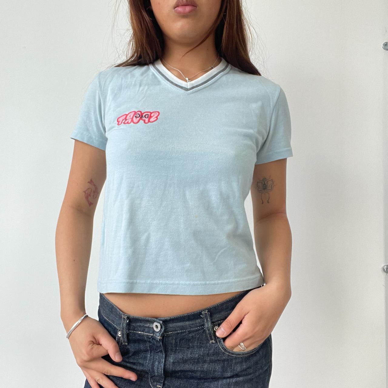 Light Blue D&G Baby Tee