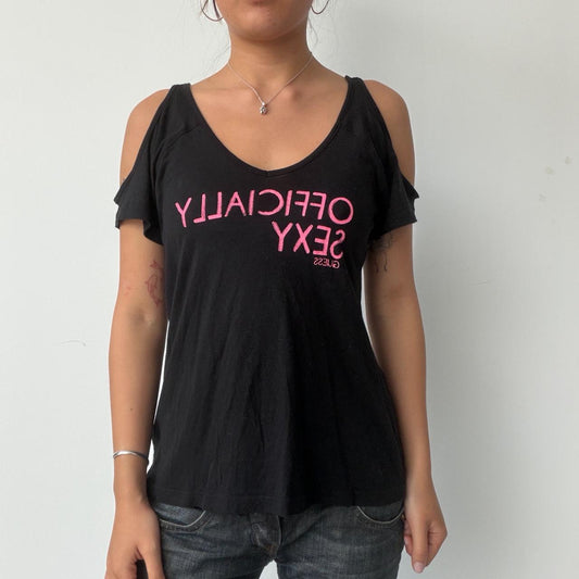 Vintage Black Guess Graphic Tee