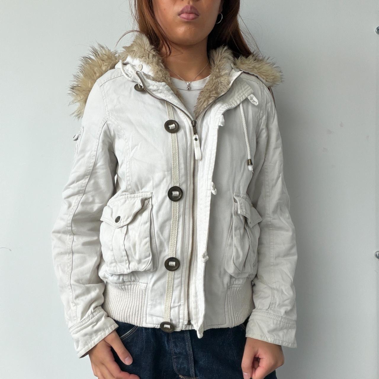 Vintage Cream Utility Jacket