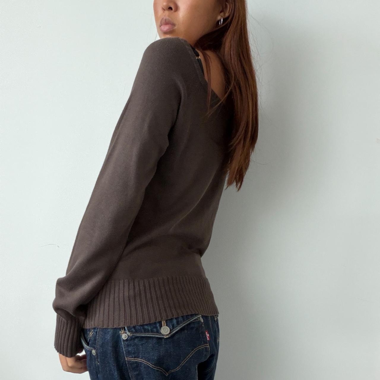 Vintage Brown Knit Jumper