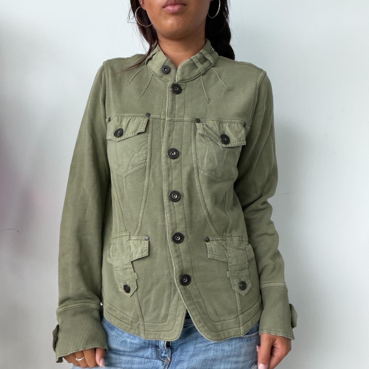 Vintage Green Button Up Jacket