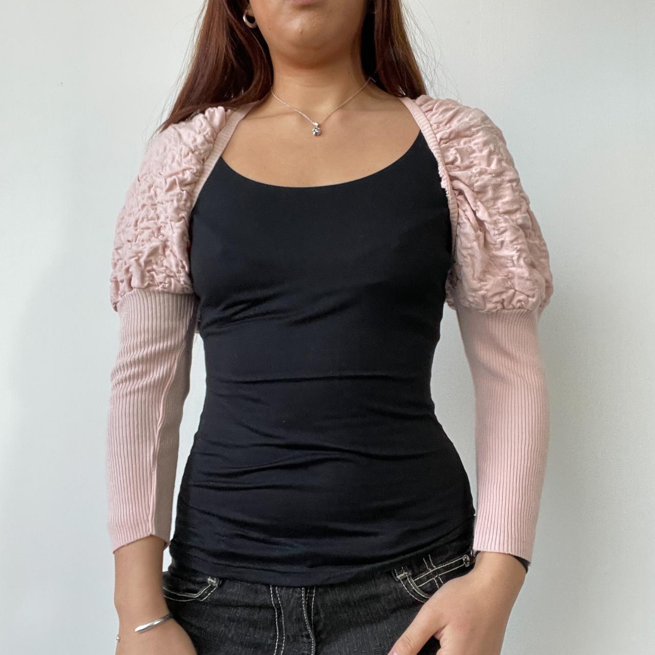 Baby Pink Textured Bolero