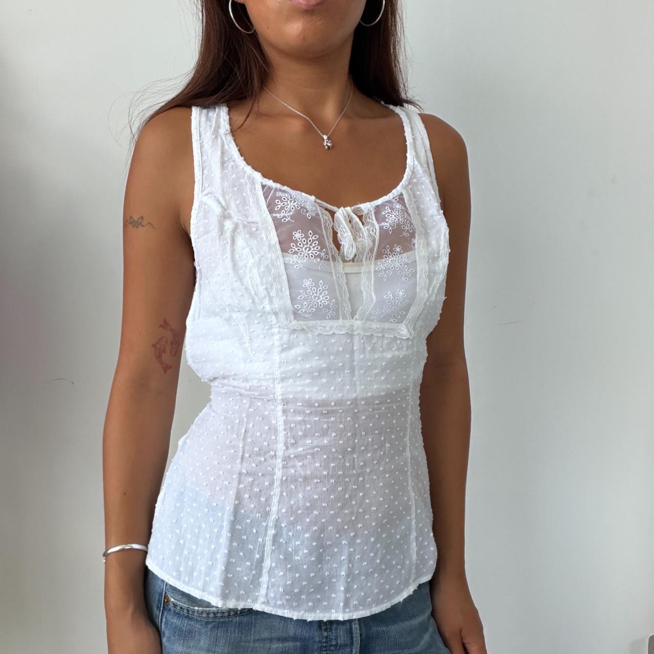 Vintage White Lace Top