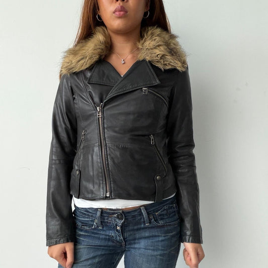 Vintage Black Leather Jacket