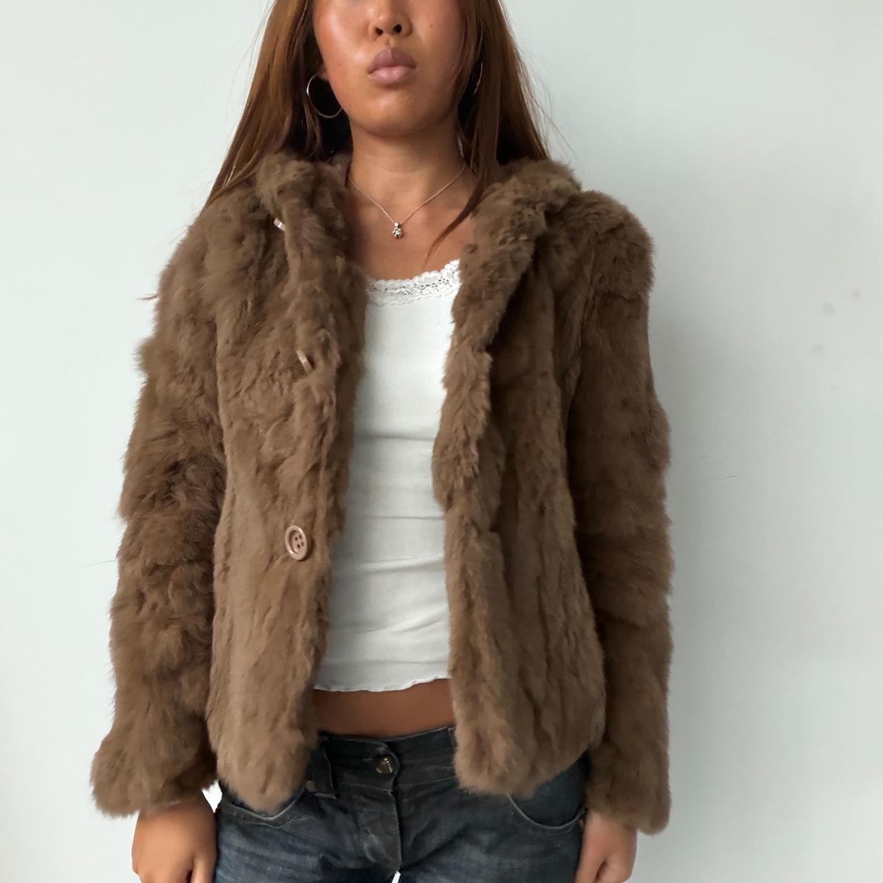 Vintage Brown Real Fur Jacket