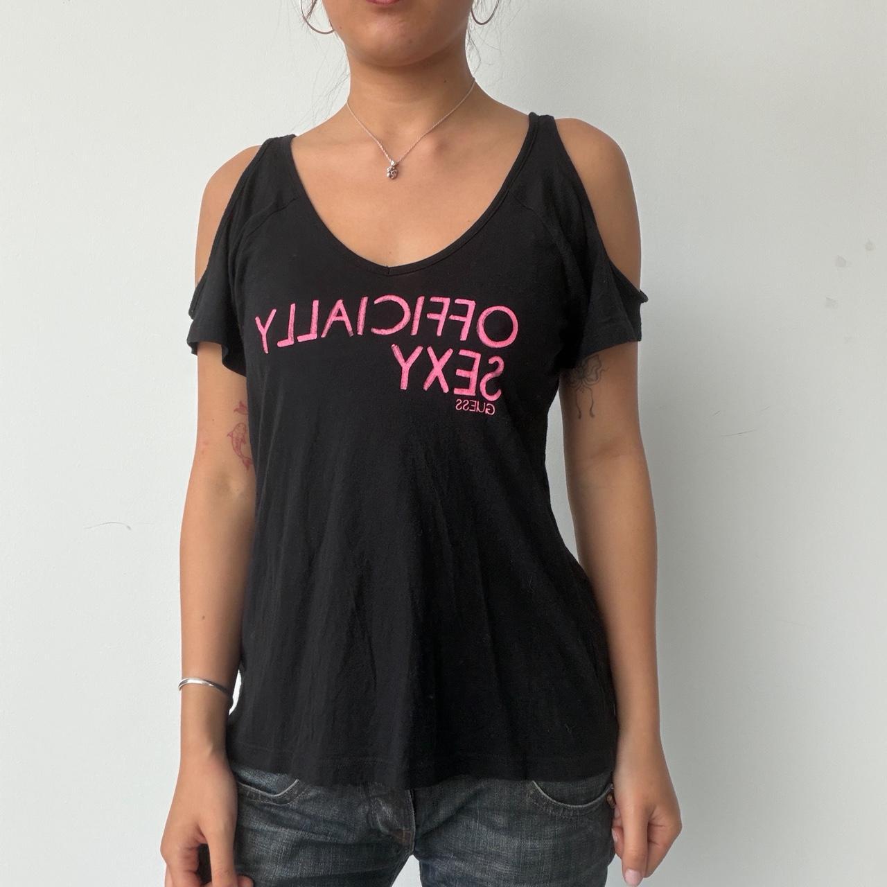 Vintage Black Guess Graphic Tee