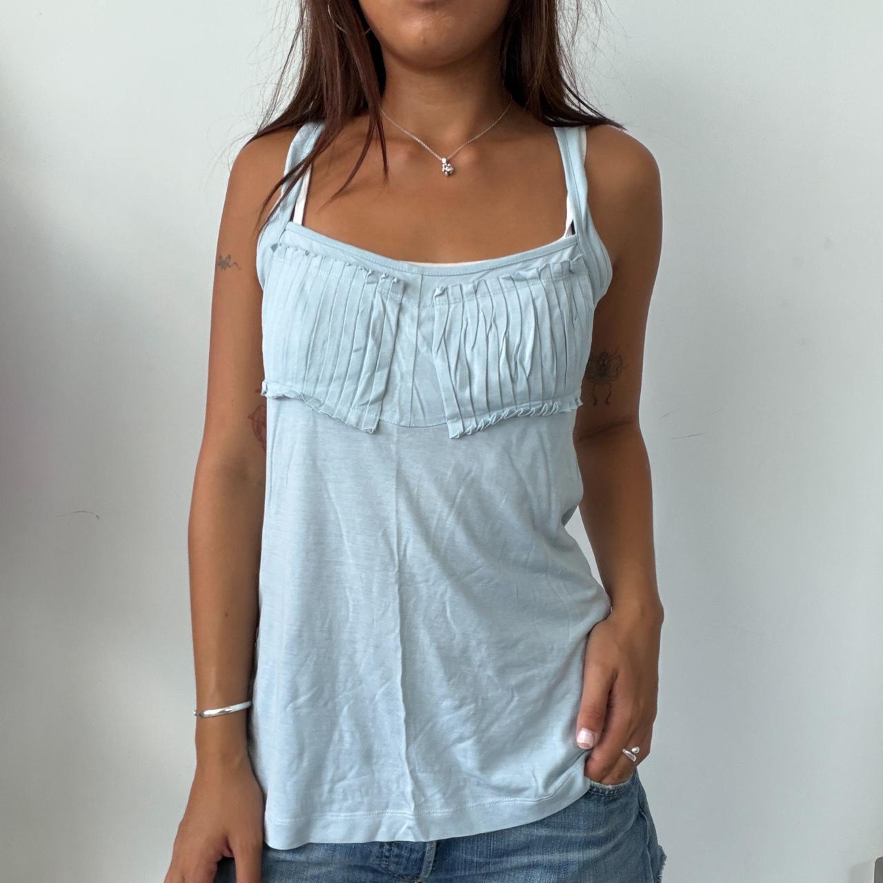Vintage Cop Copine Baby Blue Top