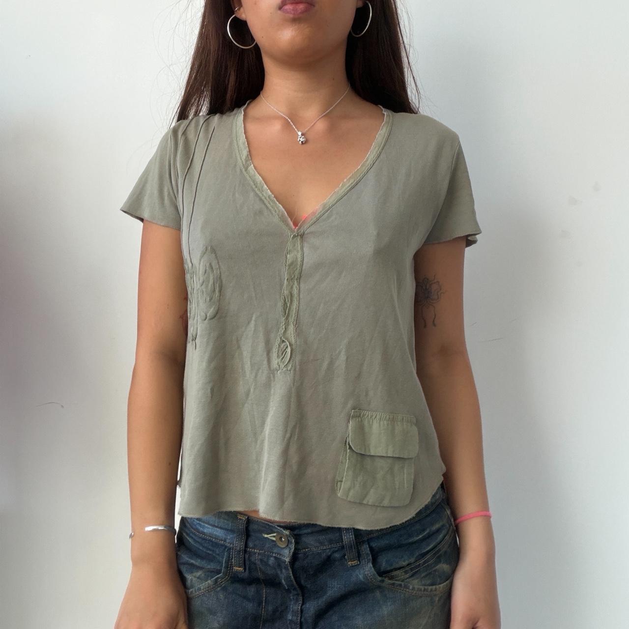 Vintage Khaki Cop Copine Top