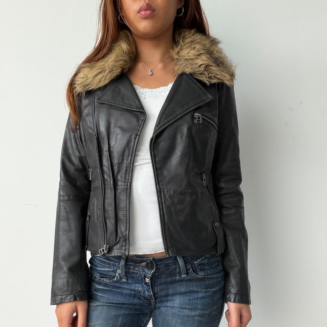 Vintage Black Leather Jacket