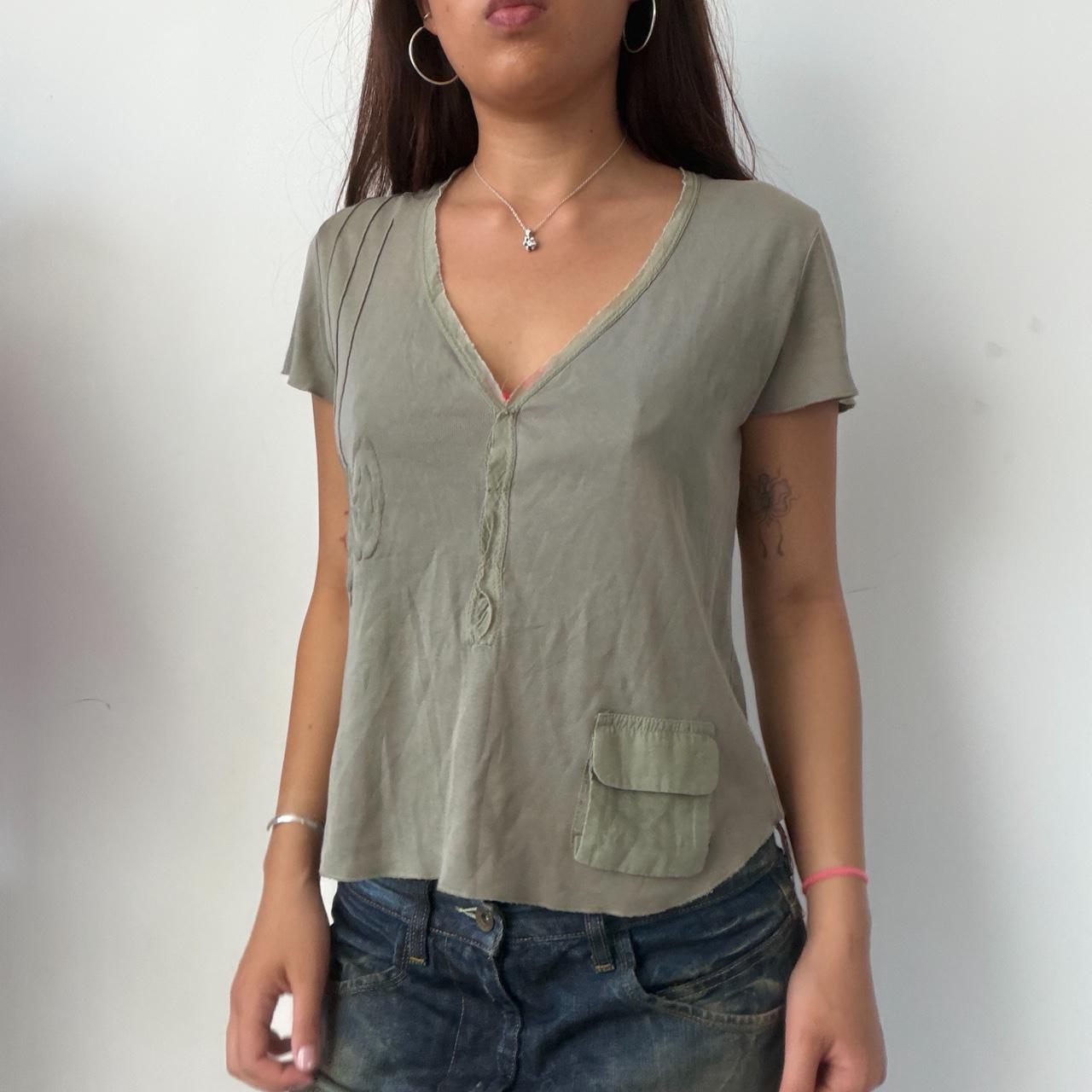 Vintage Khaki Cop Copine Top
