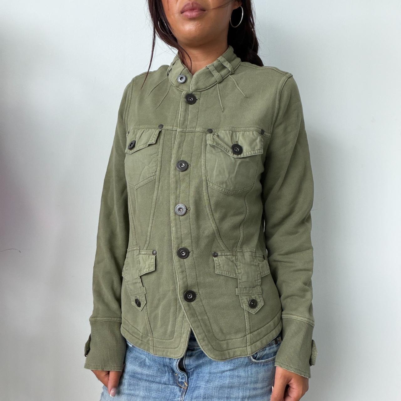 Vintage Green Button Up Jacket