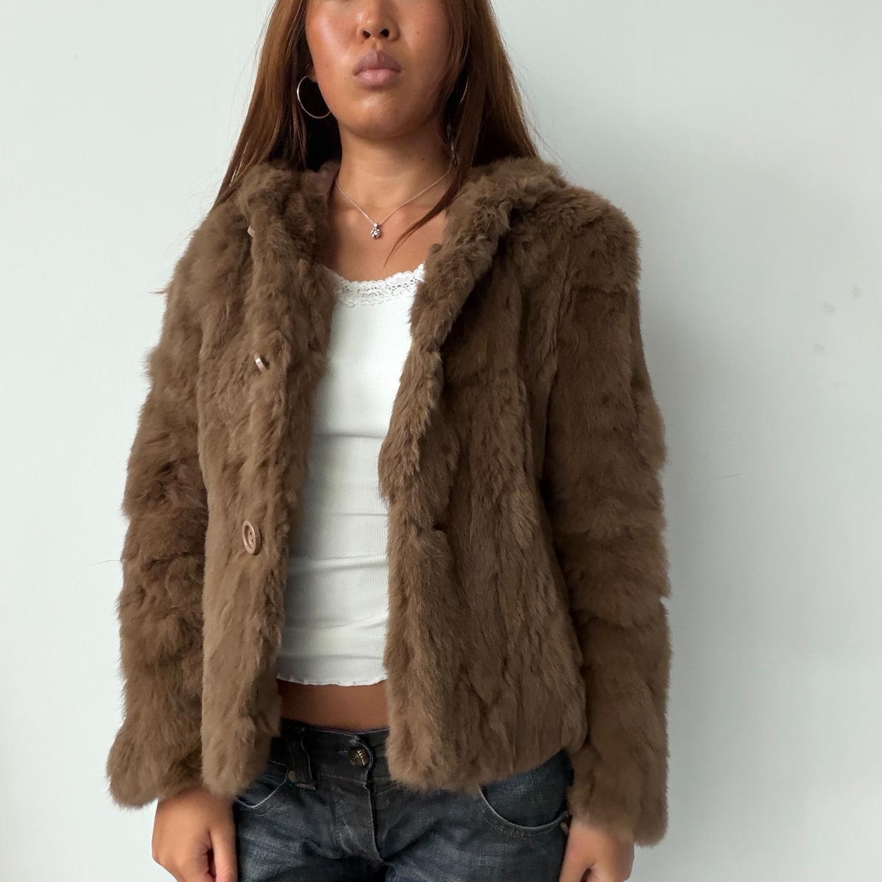 Vintage Brown Real Fur Jacket
