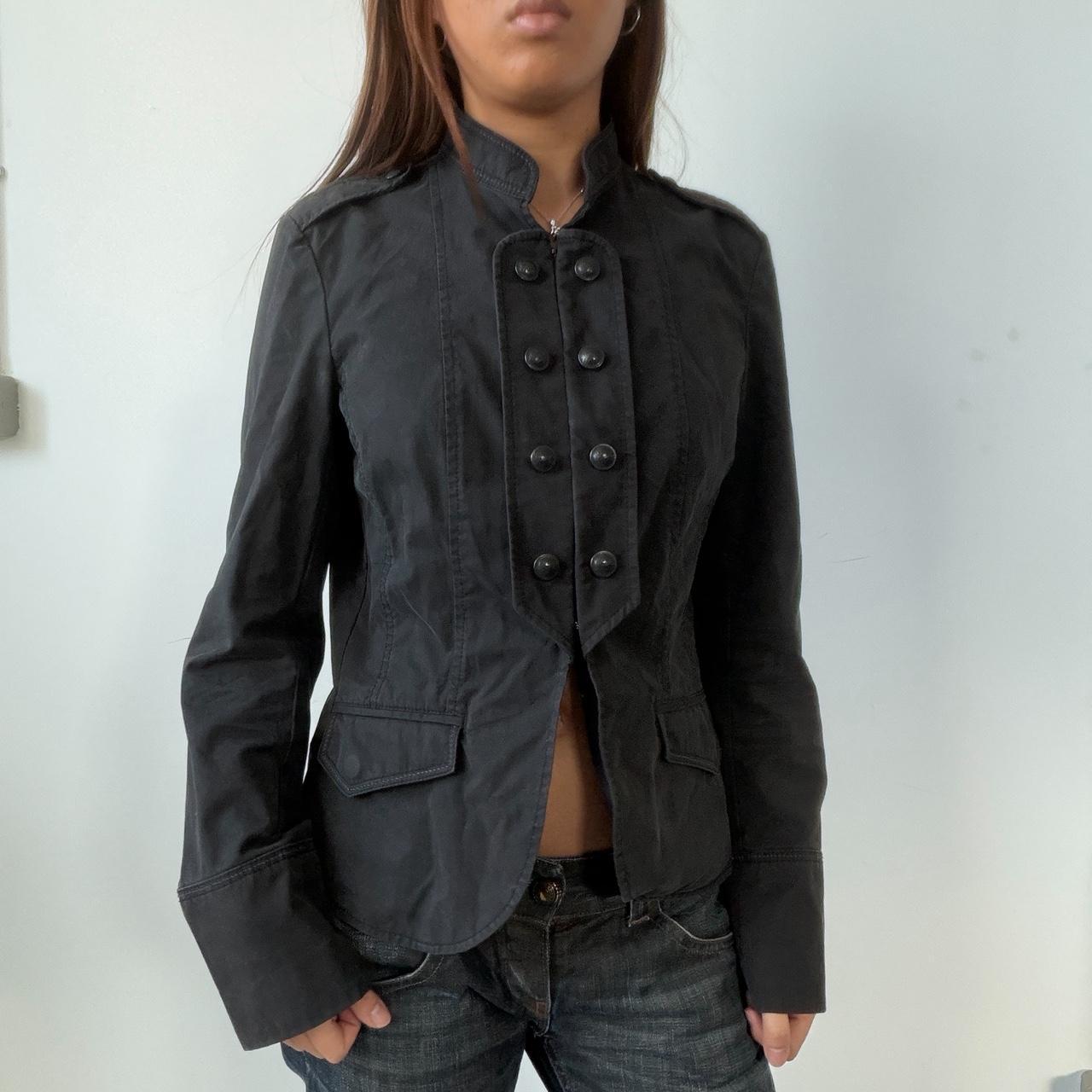 Vintage Black Military Jacket