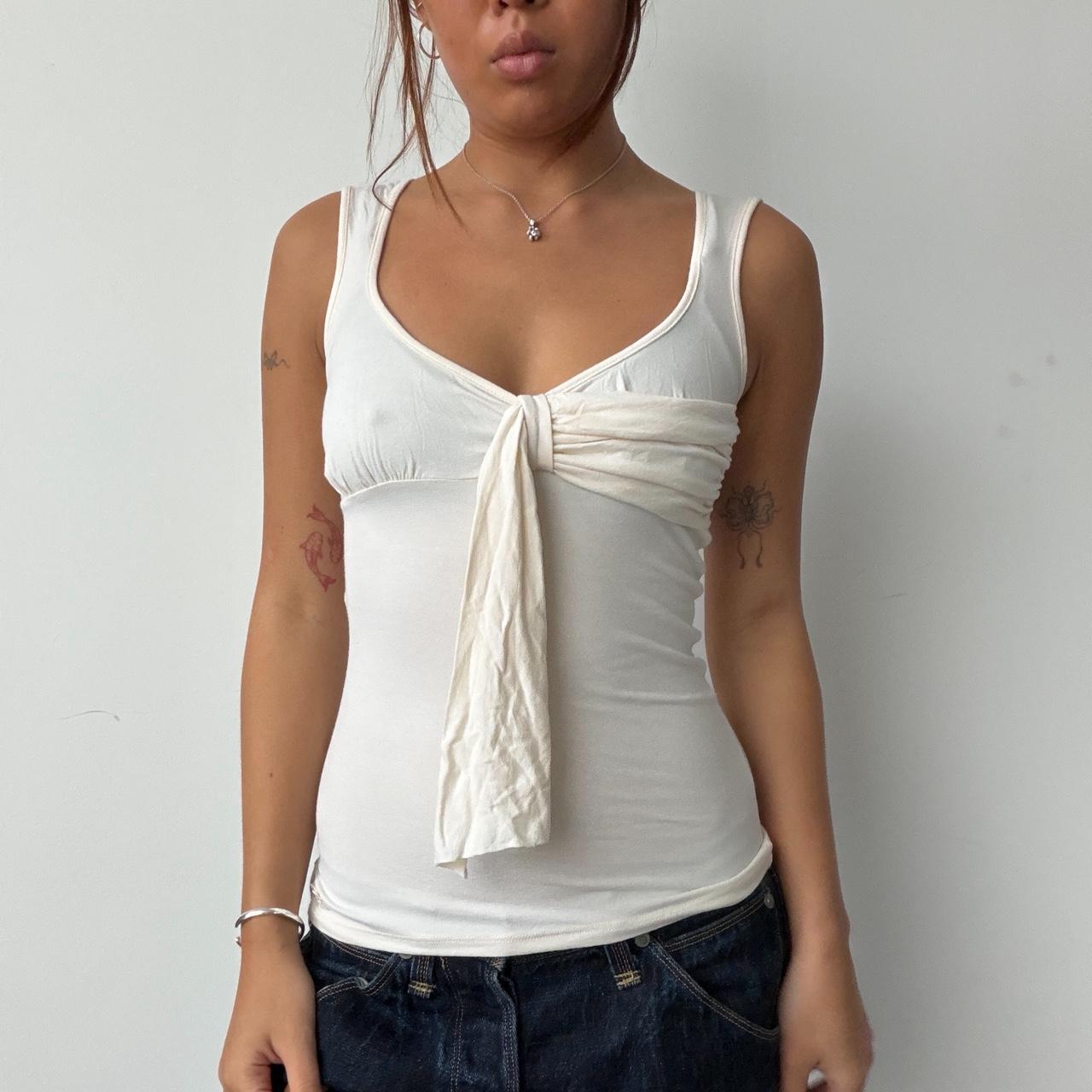 Vintage White Cream Top