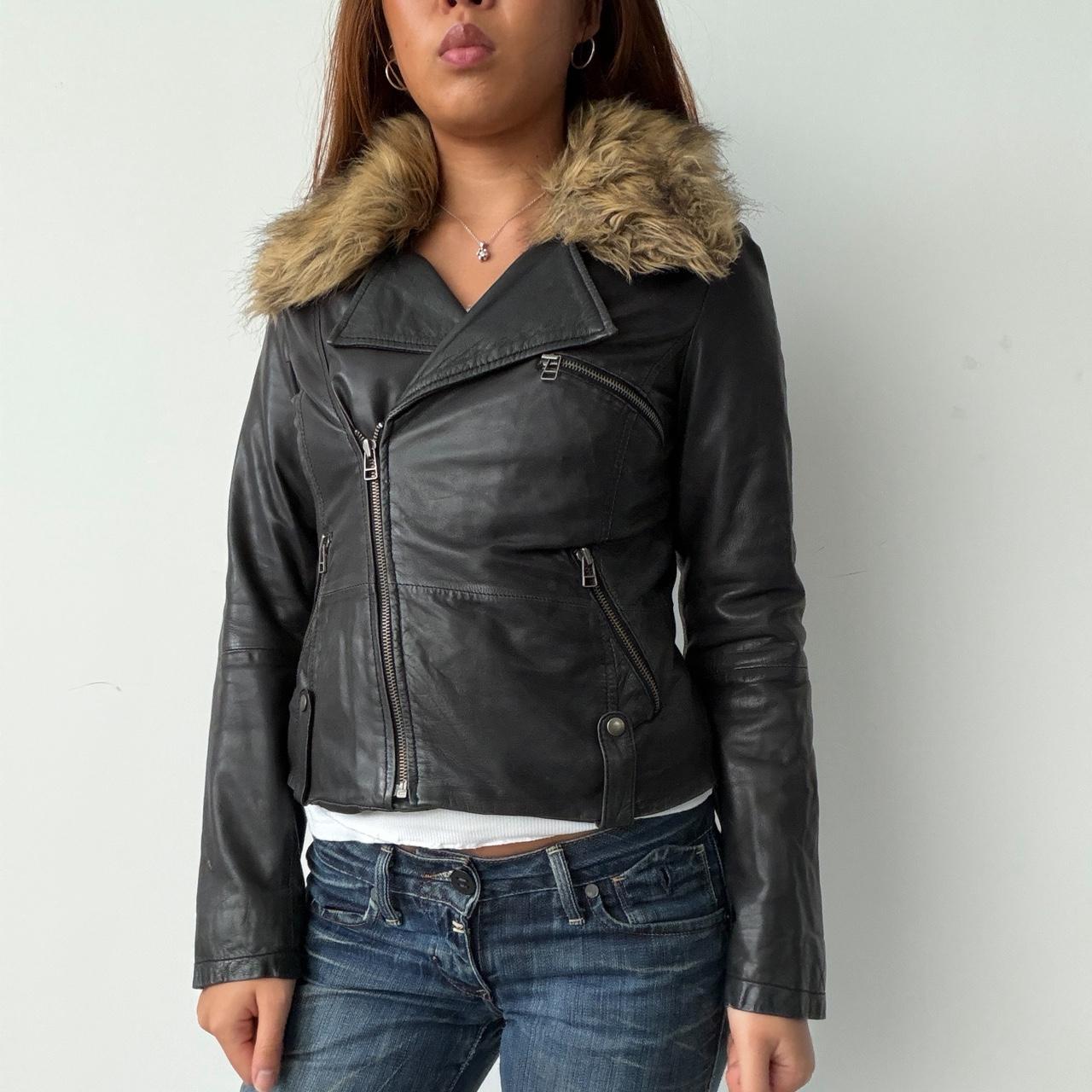 Vintage Black Leather Jacket