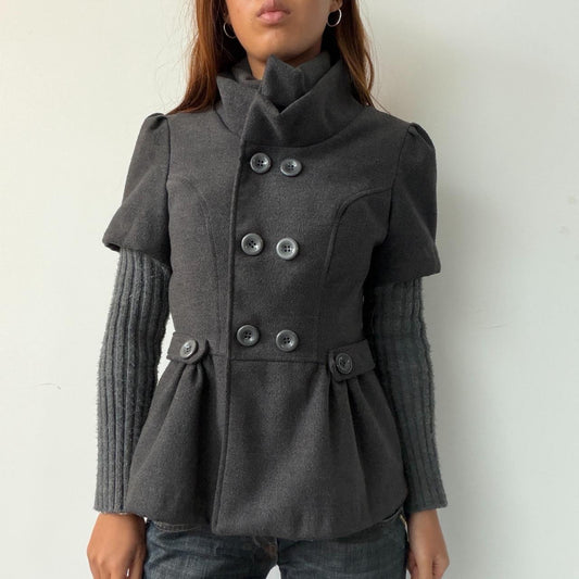 Vintage Grey Peacoat