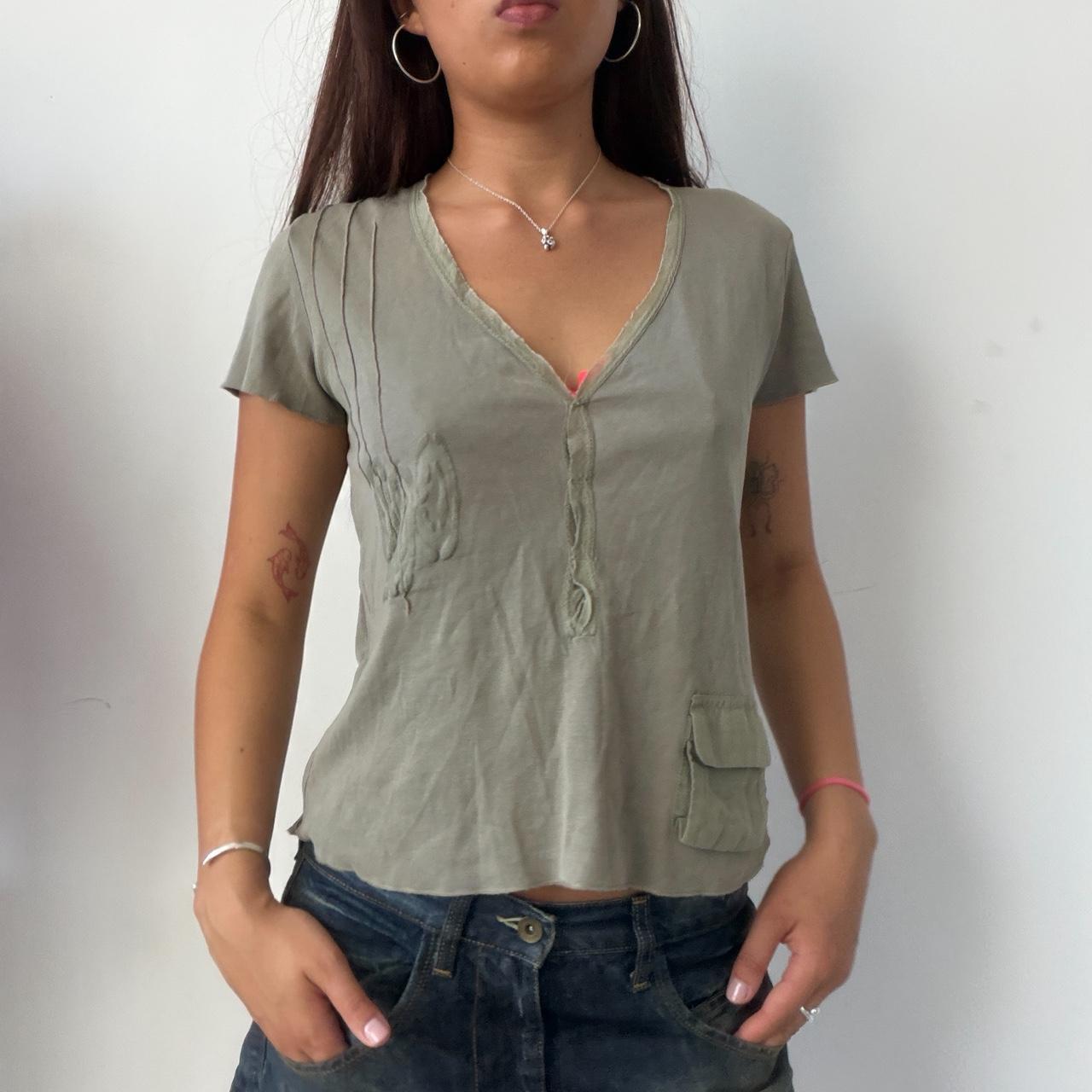 Vintage Khaki Cop Copine Top