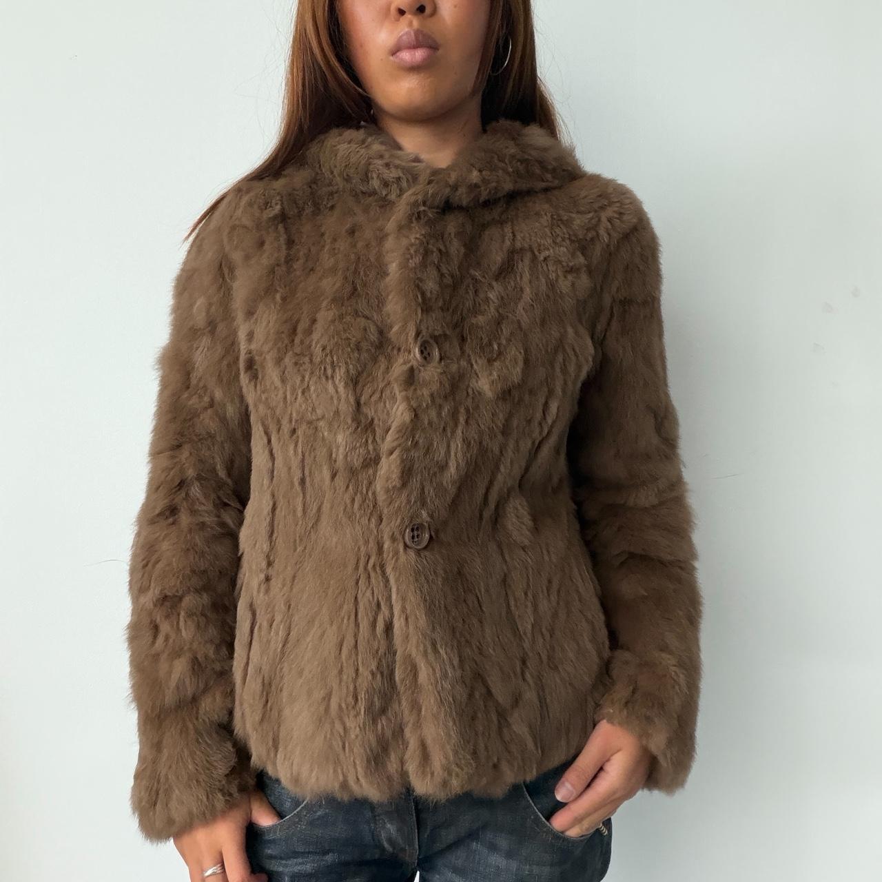Vintage Brown Real Fur Jacket