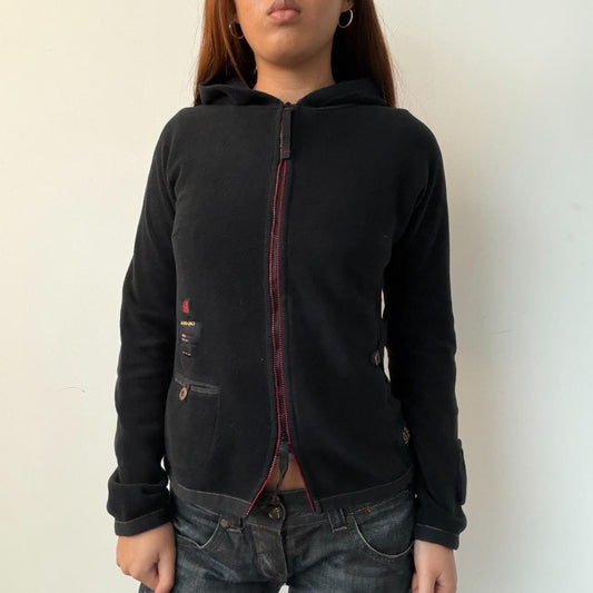 Vintage Cop Copine Black Zip Up