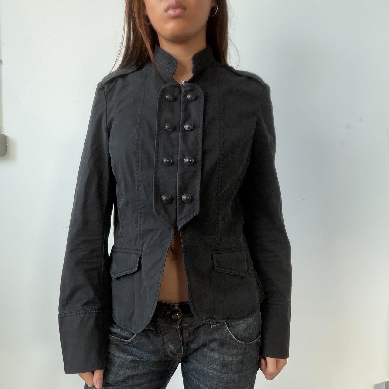 Vintage Black Military Jacket