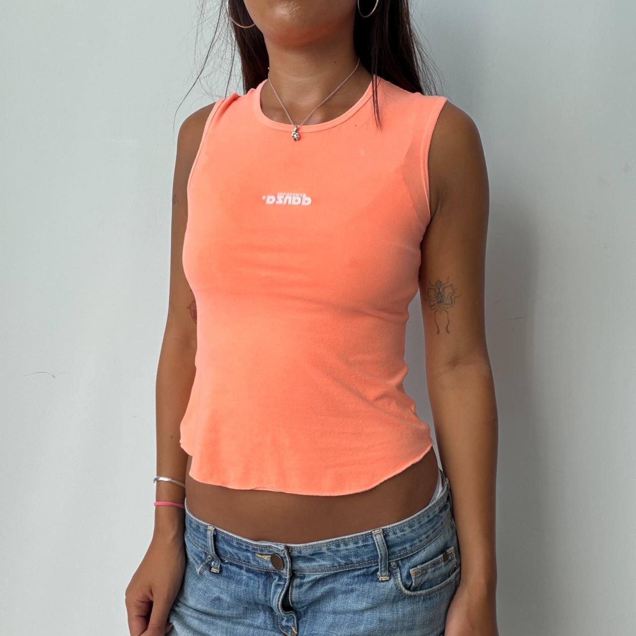 Vintage Neon Orange Tank Top