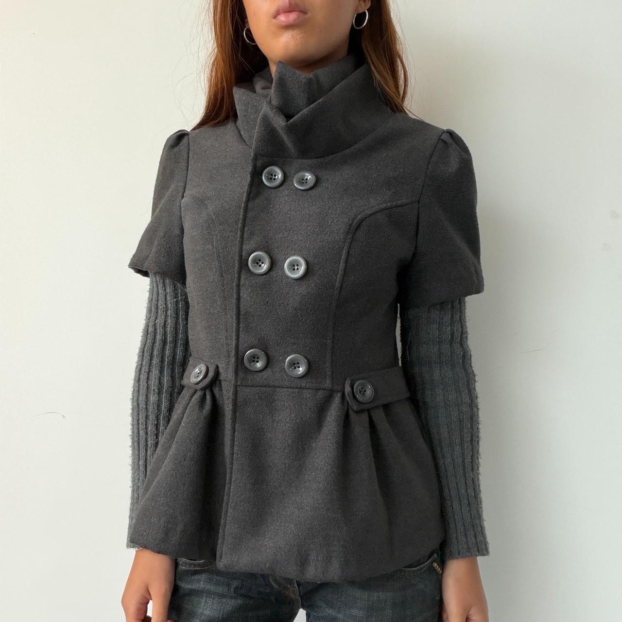 Vintage Grey Peacoat