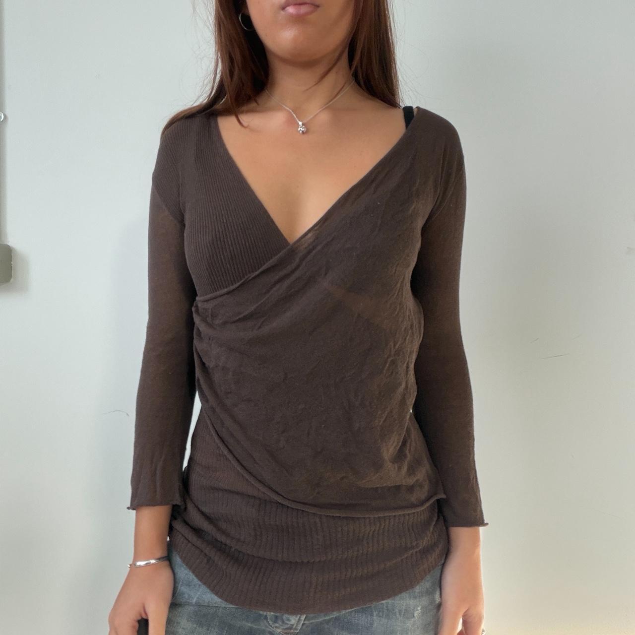 Vintage Brown Sheer Knit