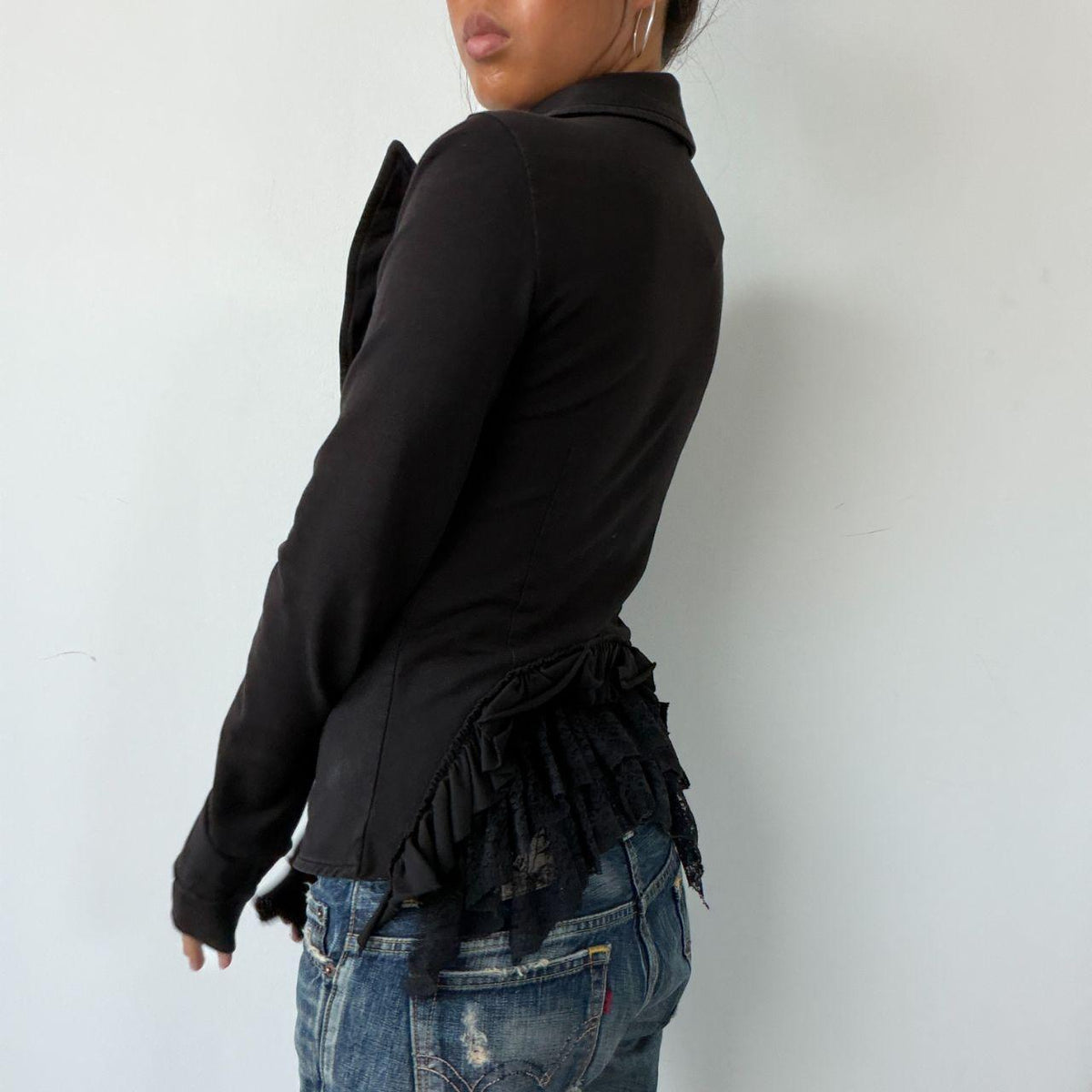 Vintage Black Blazer Jumper