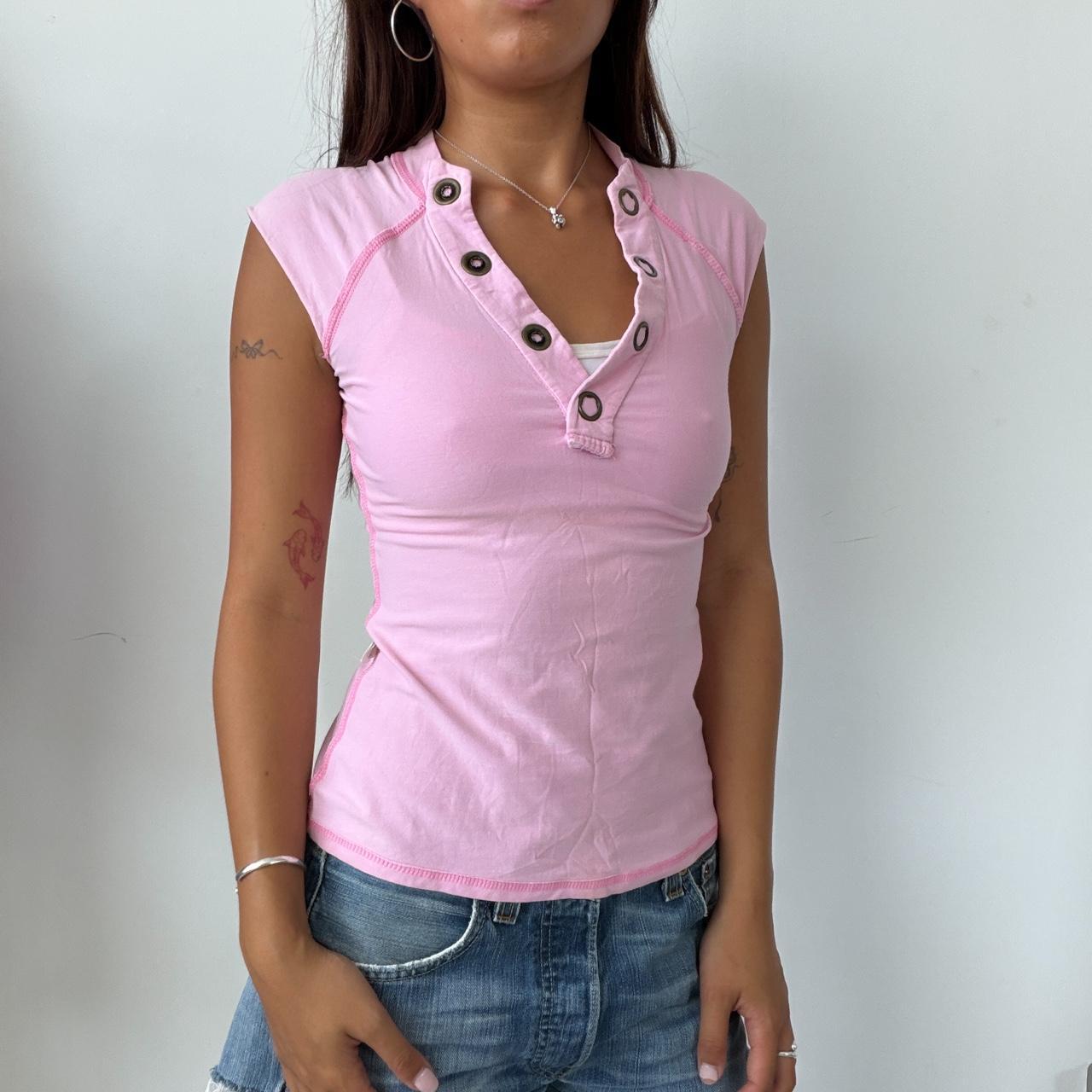 Vintage Pink Vest Top