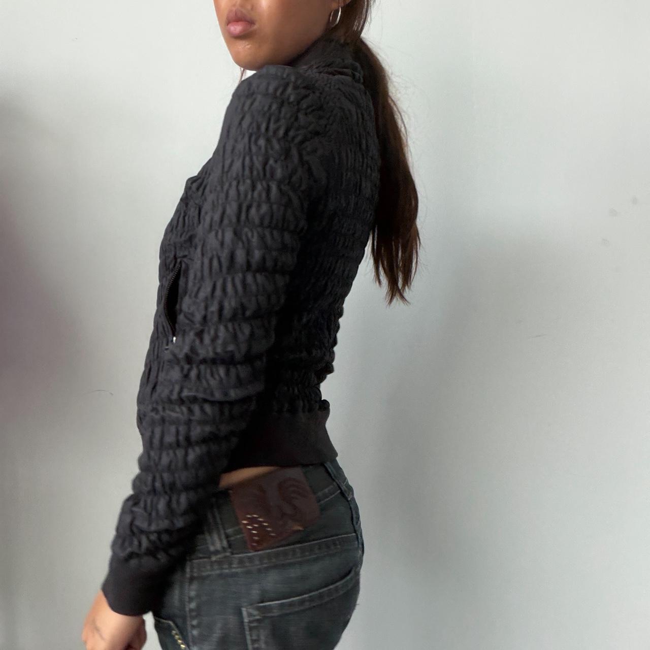 Vintage Black Ruched Guess Jacket