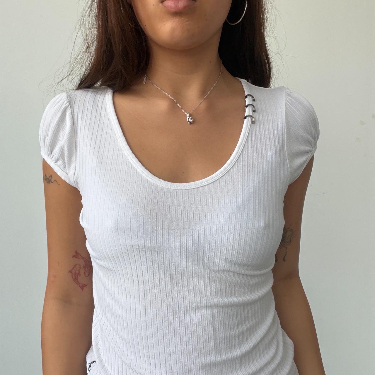 Vintage White Cop Copine Top