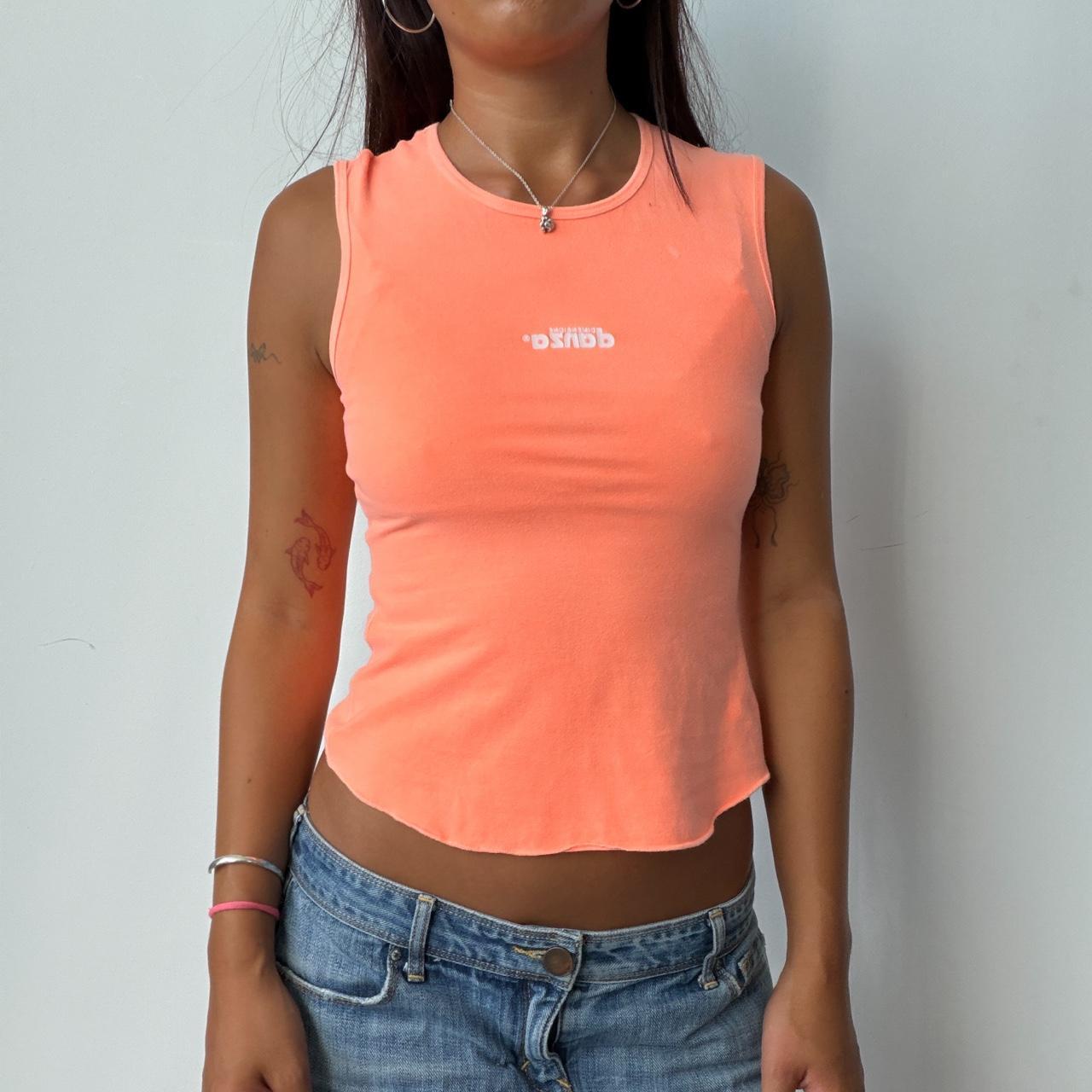 Vintage Neon Orange Tank Top