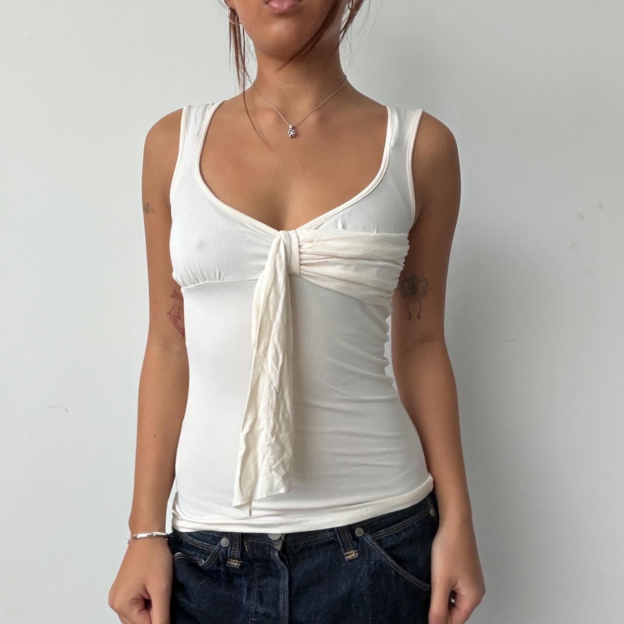 Vintage White Cream Top