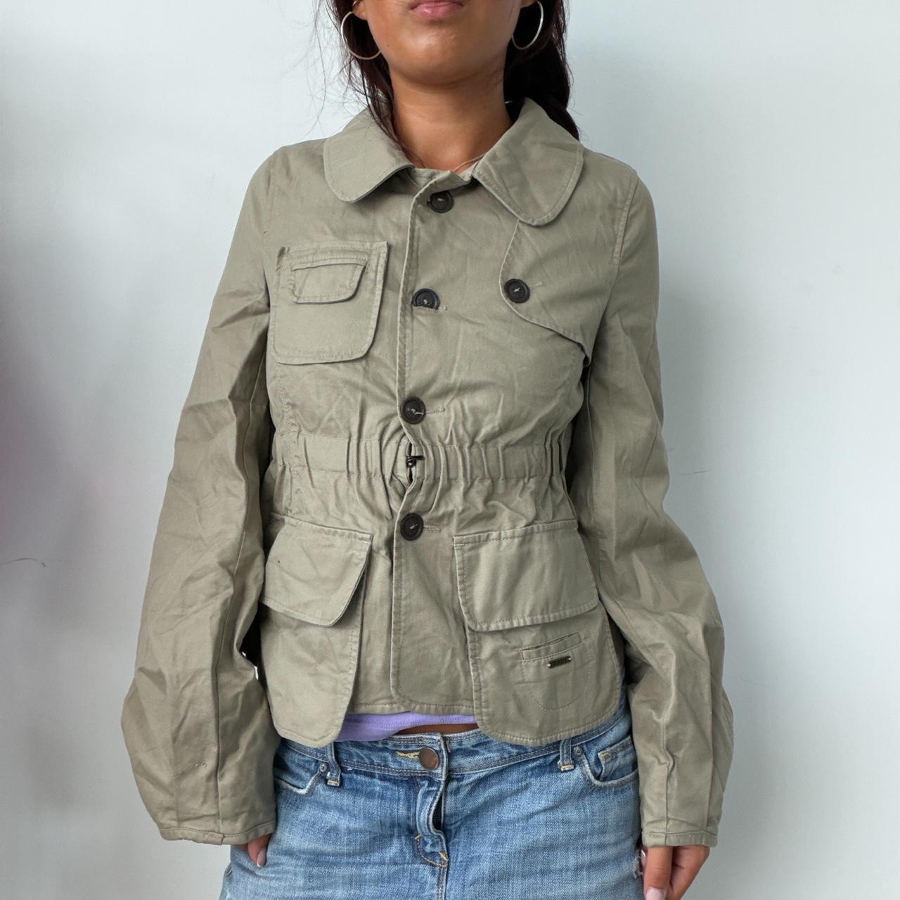 Vintage Green Button Up Jacket