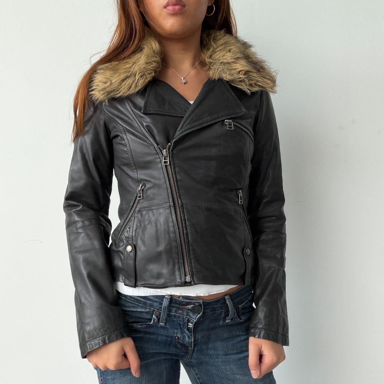 Vintage Black Leather Jacket