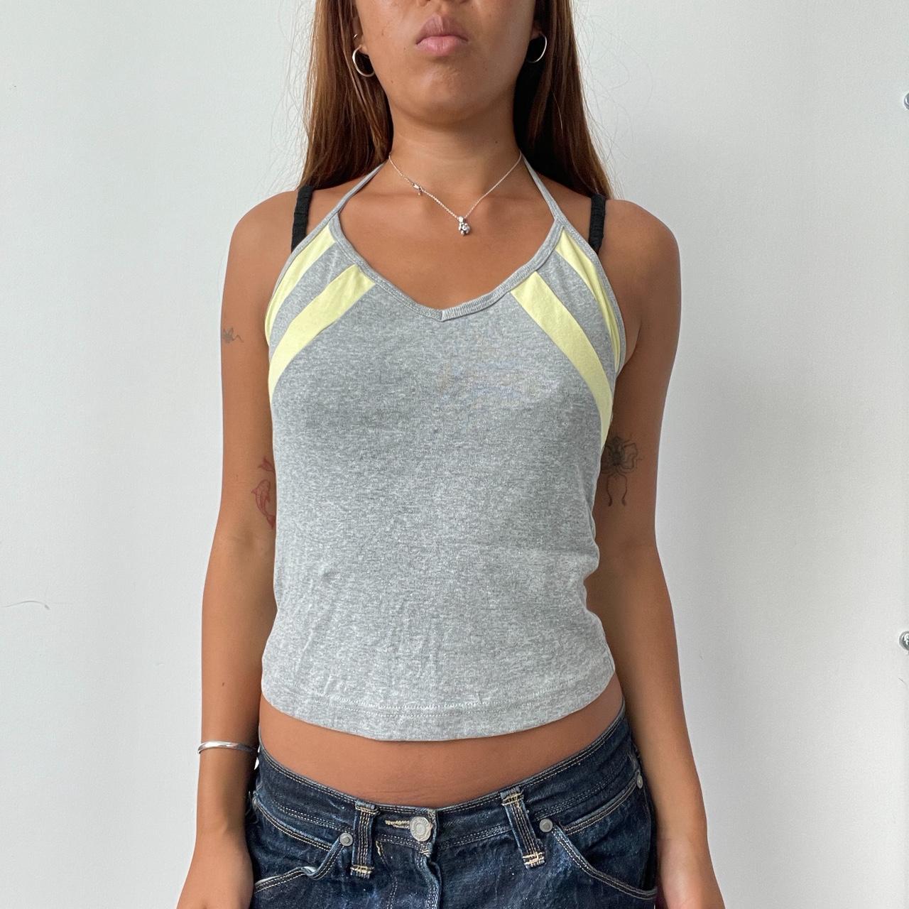 Vintage Grey Halter Top