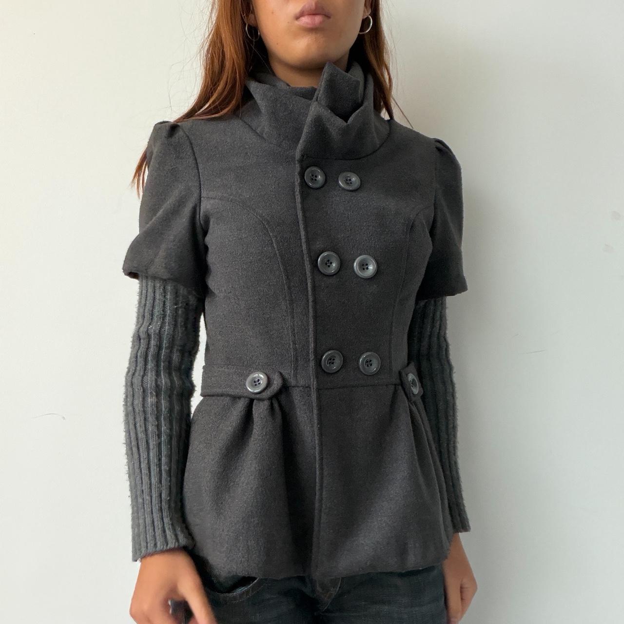 Vintage Grey Peacoat