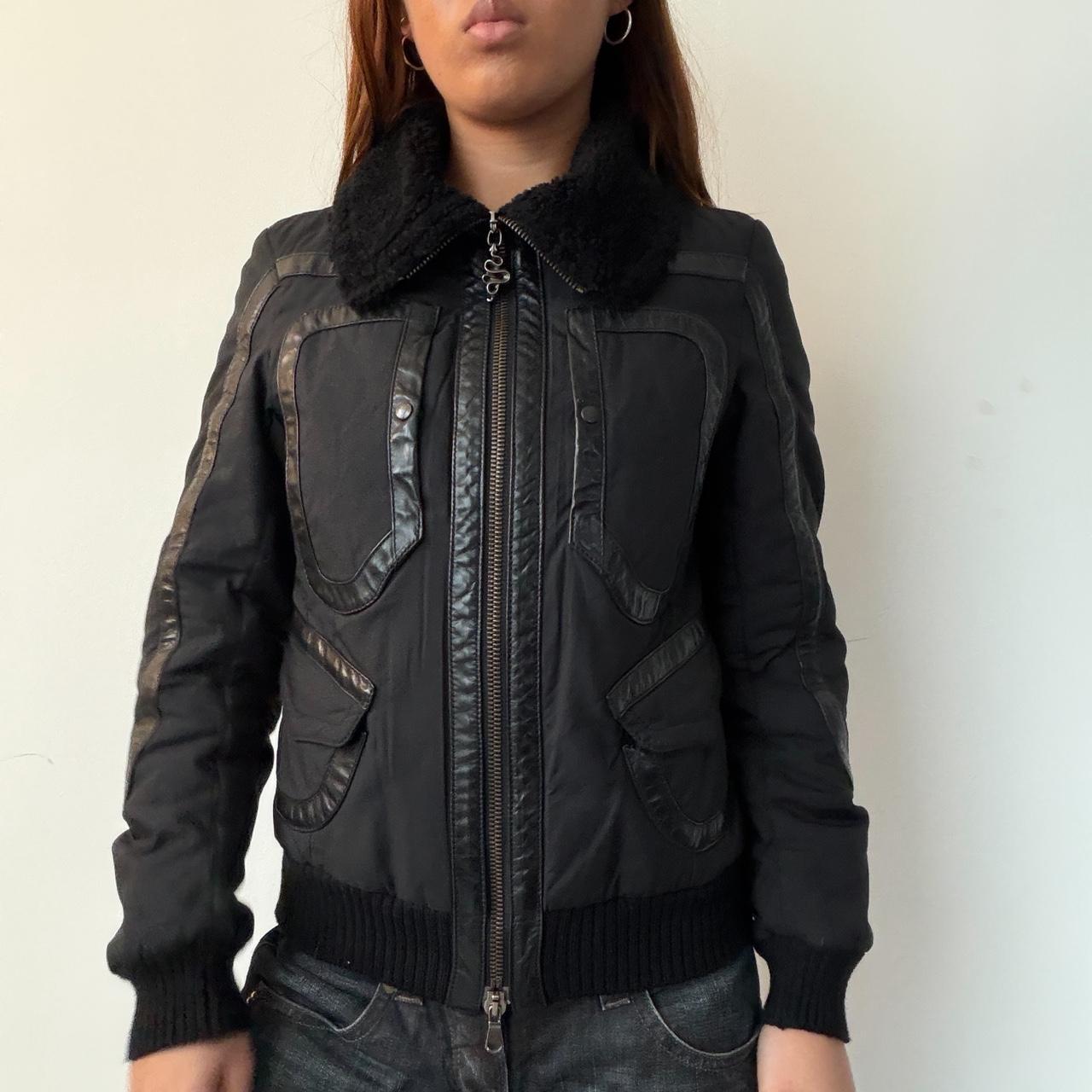 Vintage Leather Zip Up