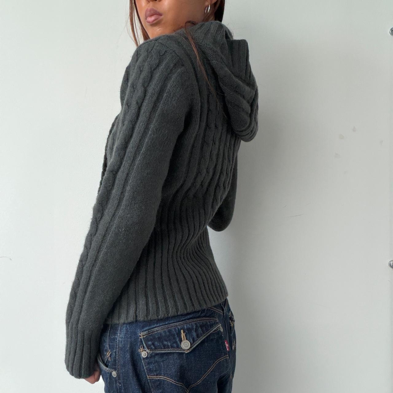Vintage Grey Hooded Knit