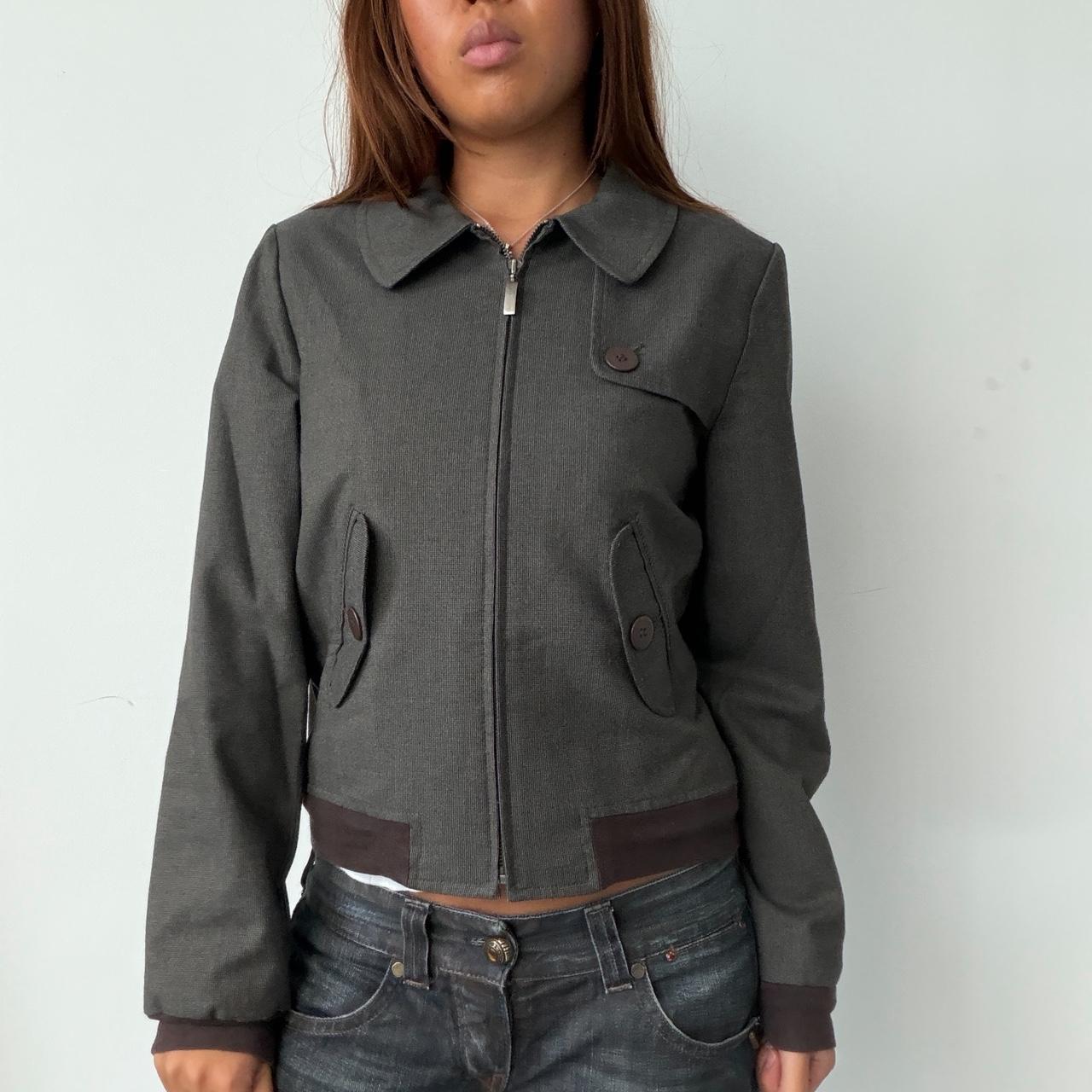 Vintage Grey Collared Jacket