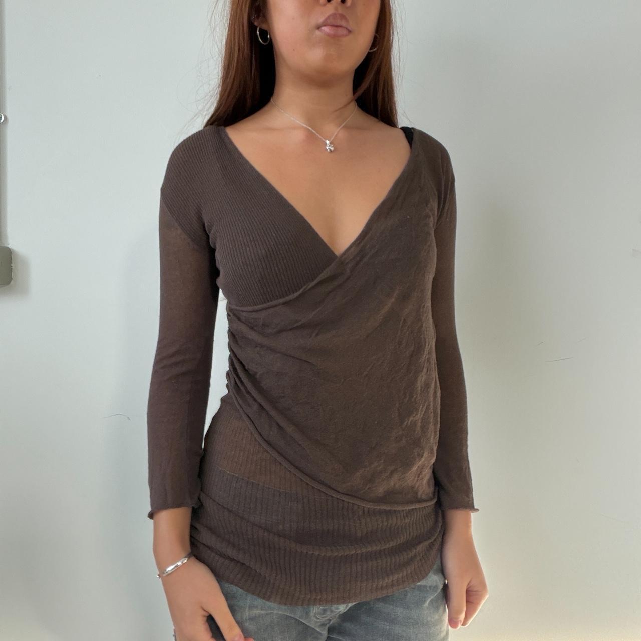 Vintage Brown Sheer Knit