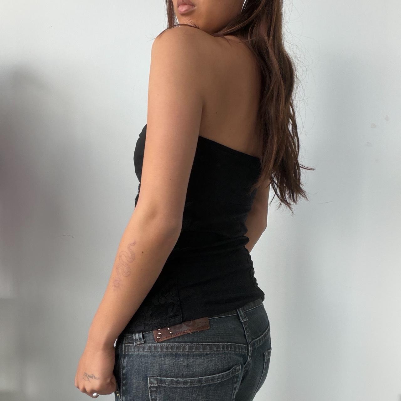 Vintage Black Bandeau Top