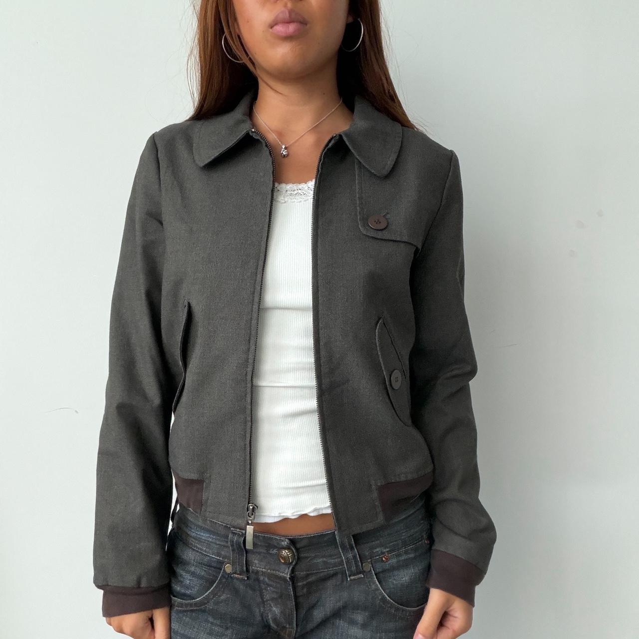 Vintage Grey Collared Jacket