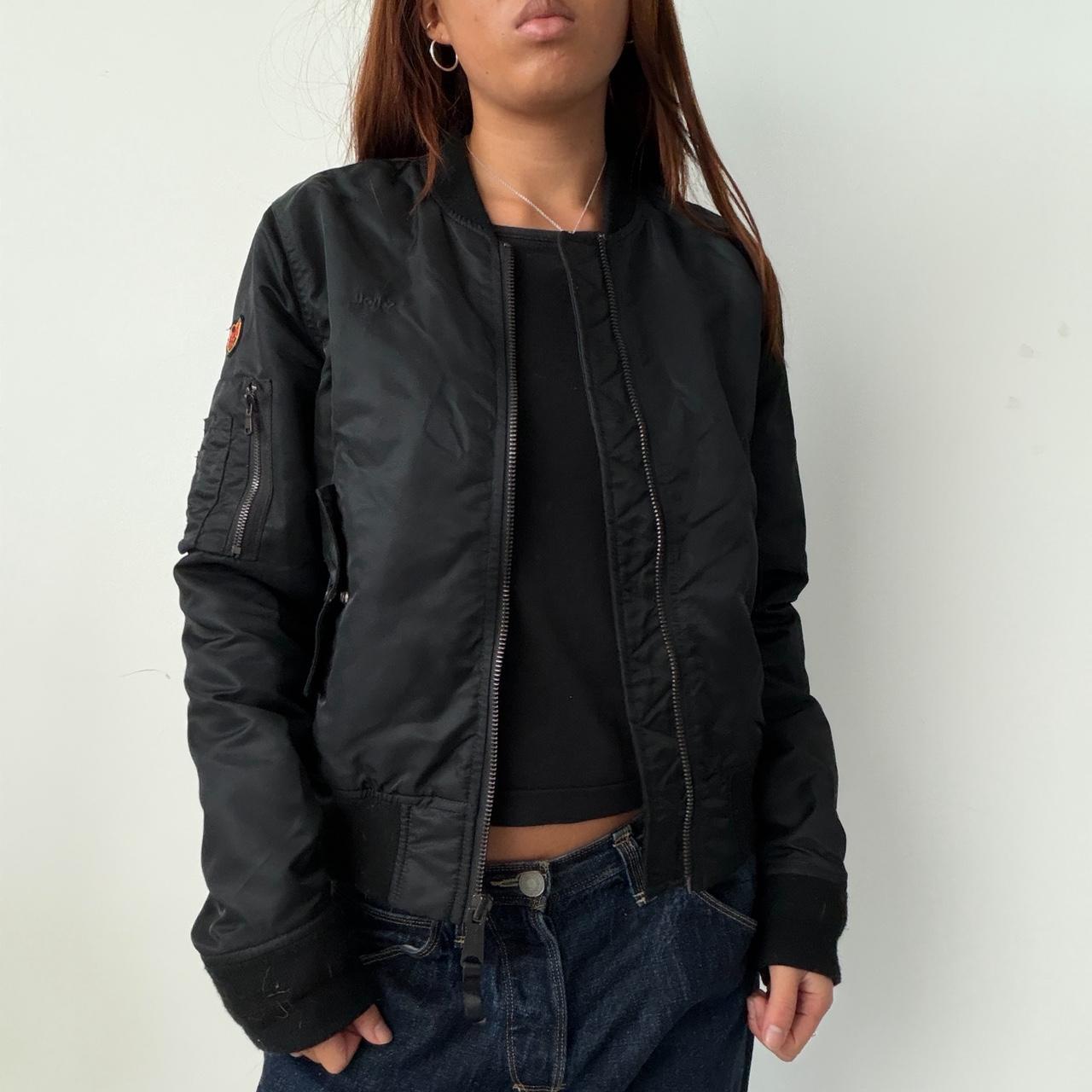 Vintage Black Bomber Jacket