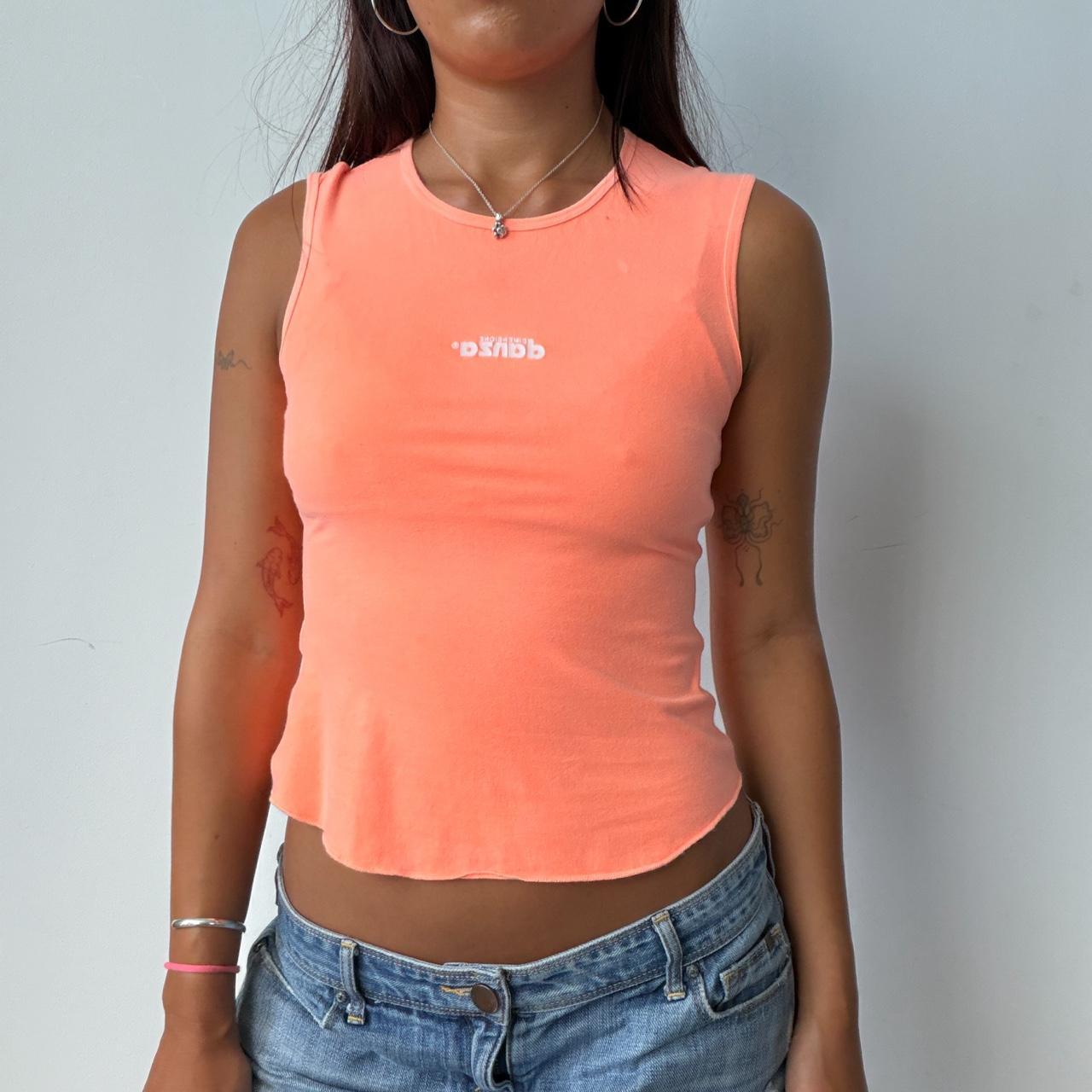 Vintage Neon Orange Tank Top