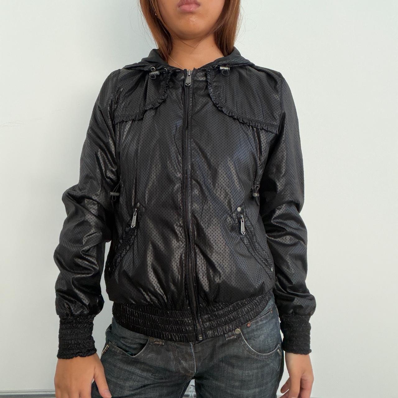 Vintage Black Hooded Jacket