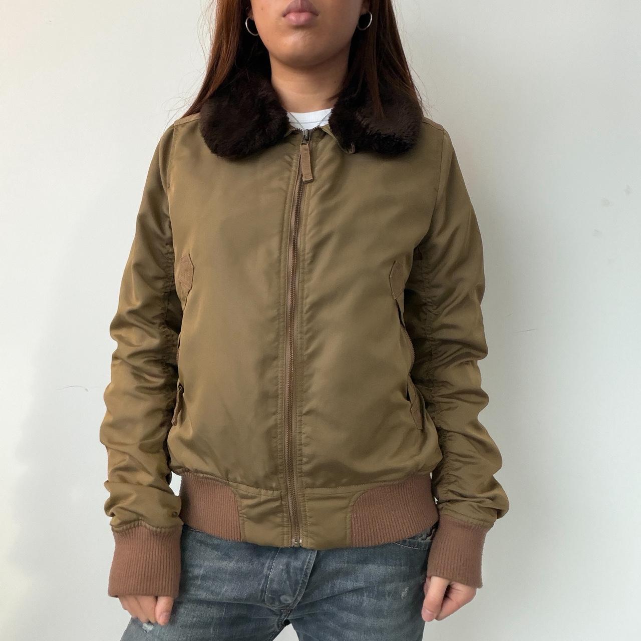 Vintage Beige Comtpoir Des Cotoinners Bomber Jacket