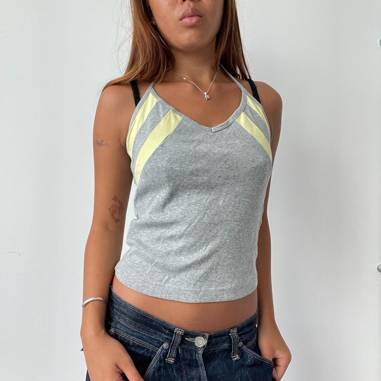 Vintage Grey Halter Top